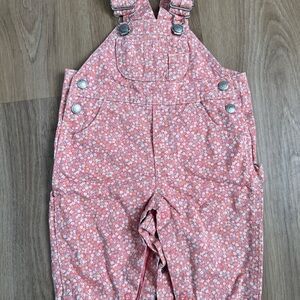 GAP Pink Floral Kids Overalls